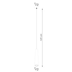 Lampa wisząca ELECTRA czarna beton