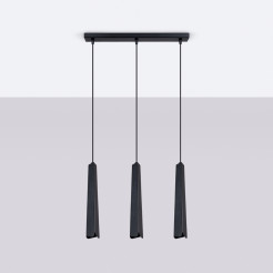 Lampa wisząca PRYSM 3L czarna