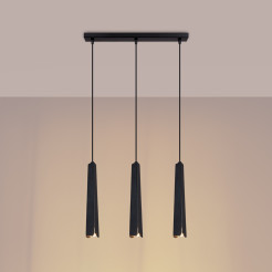 Lampa wisząca PRYSM 3L czarna