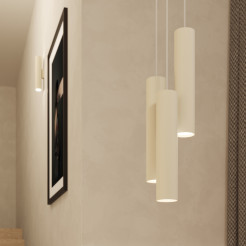 Lampa wisząca LAGOS 1 beżowa