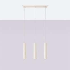 Lampa wisząca LAGOS 3L beżowa