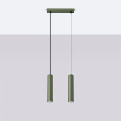Lampa wisząca LAGOS 2 zielona oliwka