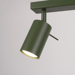 Plafon RING 4L zielony oliwkowy