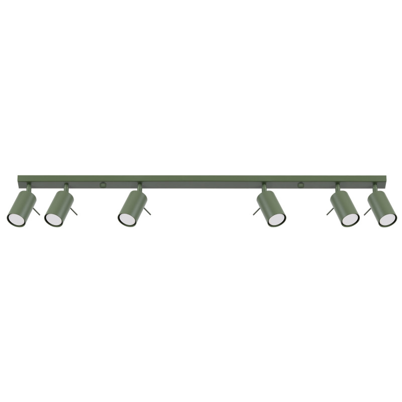 Plafon RING 6L zielony oliwkowy