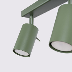Plafon RING 6L zielony oliwkowy