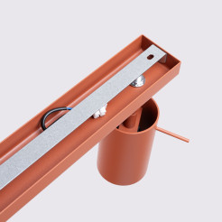 Plafon RING 6L ochra czerwona