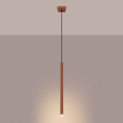 Lampa wisząca PASTELO 1 ochra czerwona