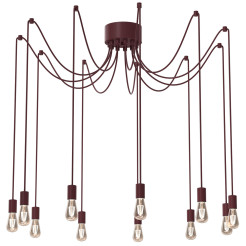 żyrandol  (2.5 m cable) burgundy 11xE27 4651