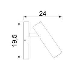 kinkiet/spot round  cashmere 1xGU10 00757