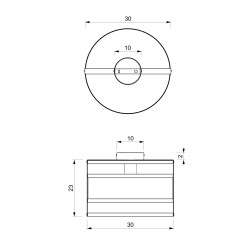 plafon  black 1xE27 01120
