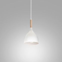 żyrandol Noak white/natural wood 1xE27 01194