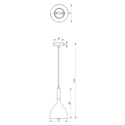 żyrandol Noak white/natural wood 1xE27 01194