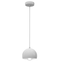 żyrandol  (metal shade dia 150 mm) white 1xE27 01211