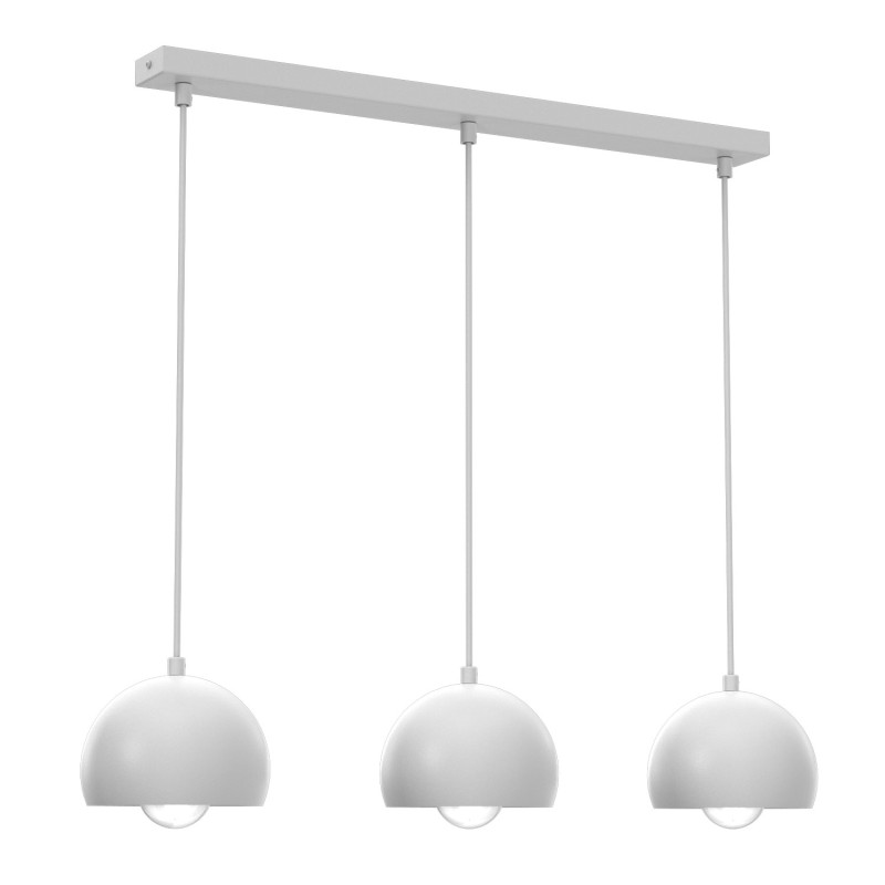 żyrandol  (metal shade dia 150 mm) white 3xE27 01212