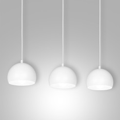 żyrandol  (metal shade dia 150 mm) white 3xE27 01212