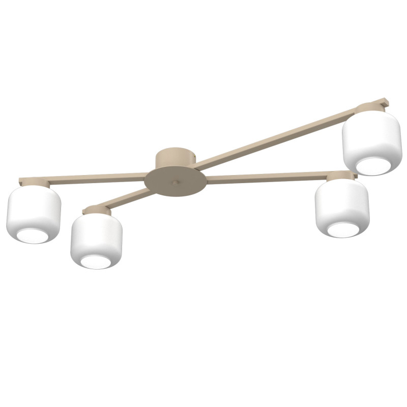 plafon  beige (glass: 2981) 4xE27 01355