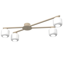 plafon  beige (glass: 2981) 4xE27 01355