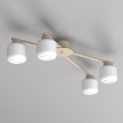 plafon  beige (glass: 2981) 4xE27 01355