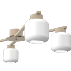 plafon  beige (glass: 2981) 4xE27 01355
