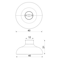 plafon  black/copper 1xE27 01734