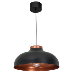 żyrandol  black/copper 1xE27 01735