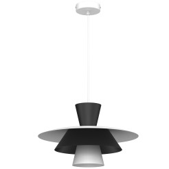 żyrandol  white/black 1xE27 03134