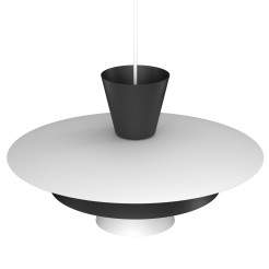 żyrandol  white/black 1xE27 03134