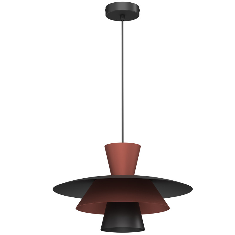 żyrandol  black/copper 1xE27 03136