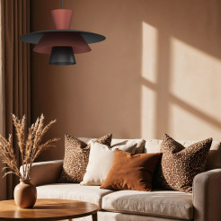 żyrandol  black/copper 1xE27 03136