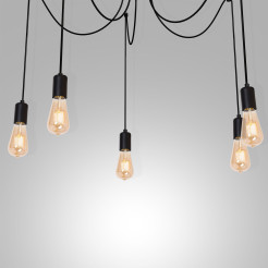 żyrandol  black 5xE27 03950