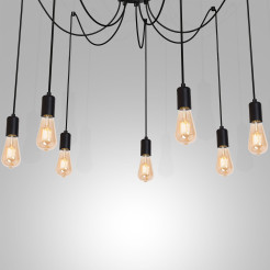 żyrandol  black 7xE27 03951
