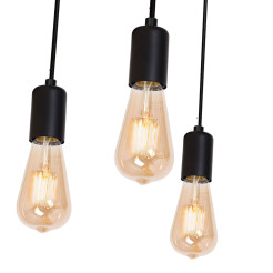 żyrandol  black 7xE27 03951