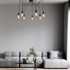 żyrandol  black 7xE27 03951