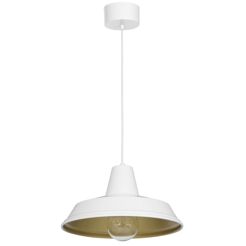 żyrandol  white/gold 1xE27 04031