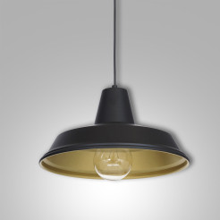 żyrandol  black/gold 1xE27 04032