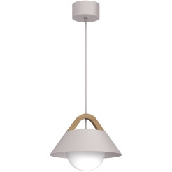 żyrandol  cashmere/natural wood 1xE27 04206