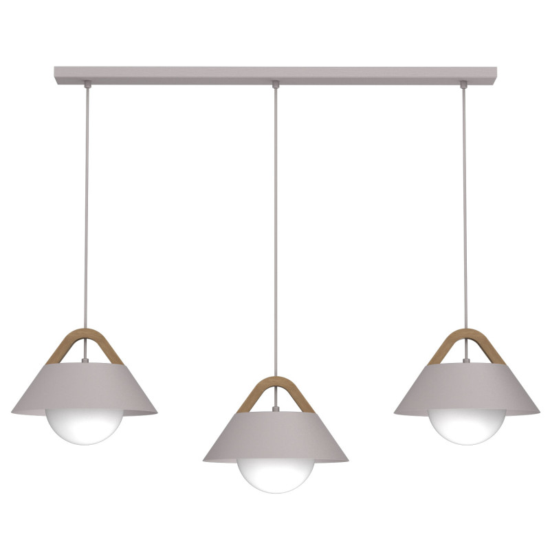 żyrandol  line bar 900x80 cashmere/natural wood 3xE27 04207