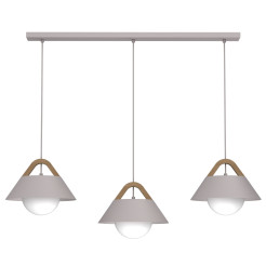żyrandol  line bar 900x80 cashmere/natural wood 3xE27 04207