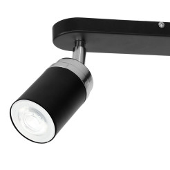 spot  black/chrome 2xGU10 05146