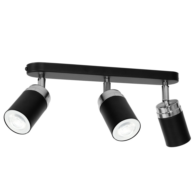 spot  black/chrome 3xGU10 05147