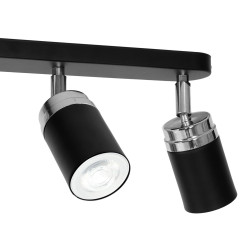 spot  black/chrome 3xGU10 05147