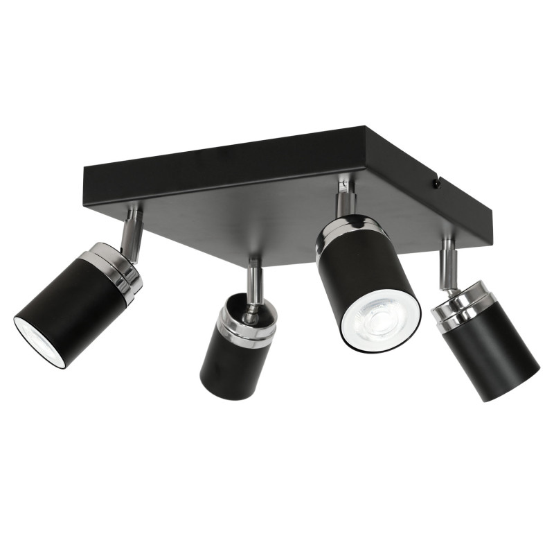 spot  black/chrome 4xGU10 05148