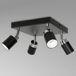 spot  black/chrome 4xGU10 05148