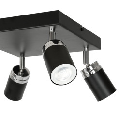 spot  black/chrome 4xGU10 05148