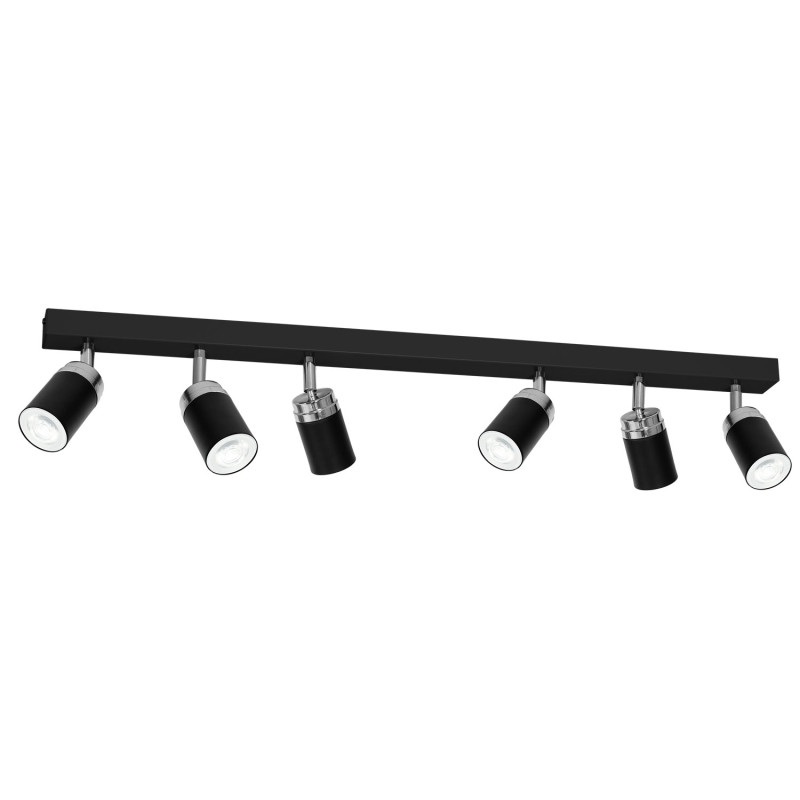 spot  black/chrome 6xGU10 05149