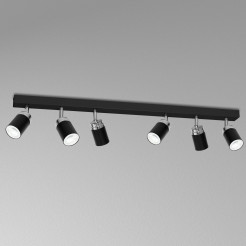 spot  black/chrome 6xGU10 05149