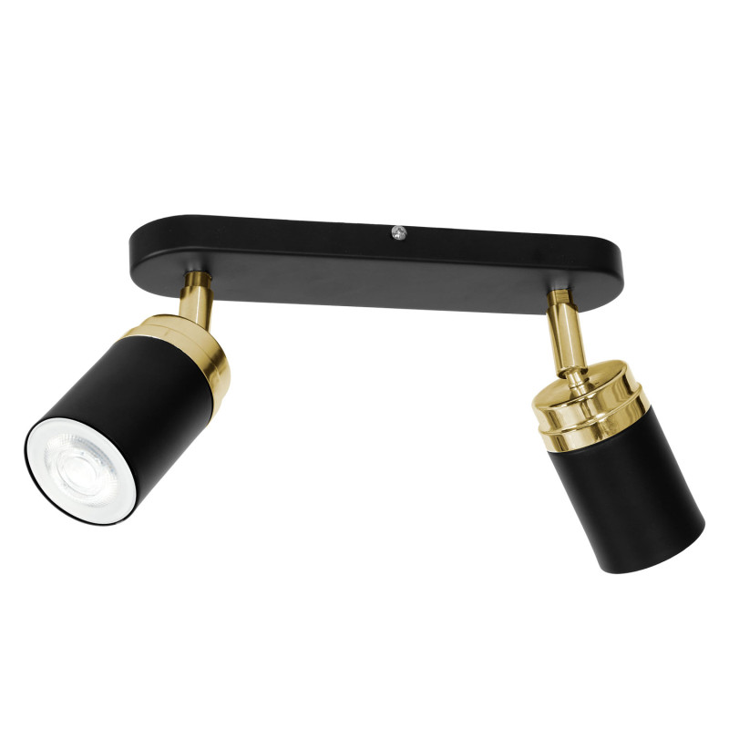 spot  black/gold 2xGU10 05164
