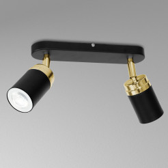 spot  black/gold 2xGU10 05164