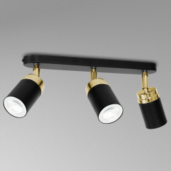 spot  black/gold 3xGU10 05165