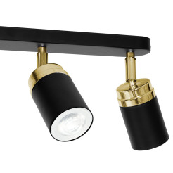 spot  black/gold 3xGU10 05165